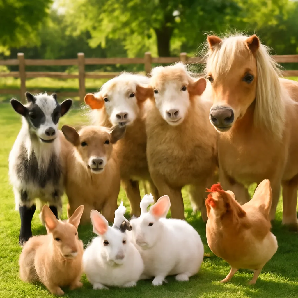 Dažādi lauku dzīvnieki - kozas, aitas, truši bērnu ballītei