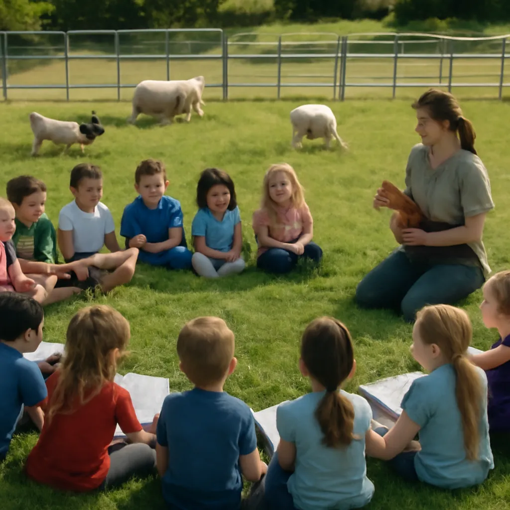 Izglītojoša skolas programma ar kontaktzoo - bērni mācās par dzīvniekiem dabā